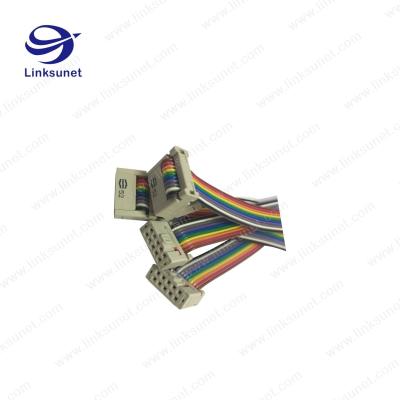 China 3M C3811 / 10SF Add Harting Terminal Harness 2 Lines 10 Way 2.54mm Pitch IDC Cable Connector for sale