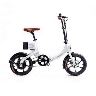 China Mini Folding Aluminum Electric Bike Lightweight Electric Bike 16inch Tire Ebike With Cheap Price for sale