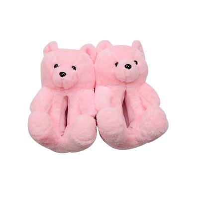 China Trend Teddy Bear Slippers Fashion 2021 Girls Teddy Bear Slippers For Women Bedroom Fuzzy Teddy Slippers Wholesale Plush New Style New Arrivals for sale