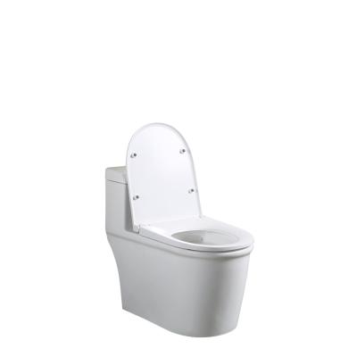 China Double-Flow Modern Design Automatic Toilet Bowl Ceramic Bathroom Wash Down Water Closet for sale