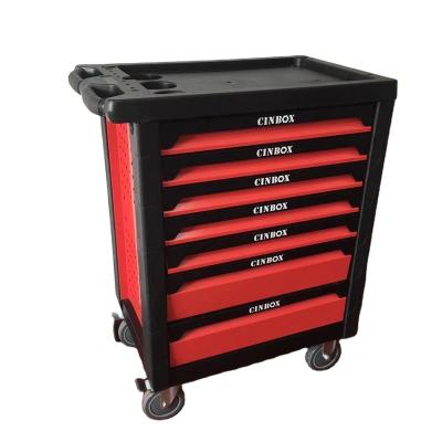 China Garage shop tools 30in. 7 Drawer Tool Cabinet Workbench Case Heavy Duty Rolling Industrial Business Customized Tool Chest for sale