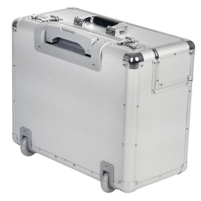 China New Products Aluminum Trolley Pilot Case Aluminum Trolley Vanity Case for sale