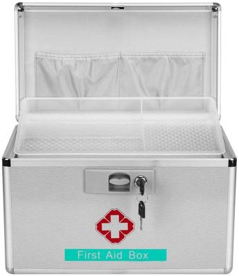 China Protective Emergency Medicine Boxed Storage - Empty Portable First Aid Kit Medical Suppliers Organizer Pill Case Collection Container for sale