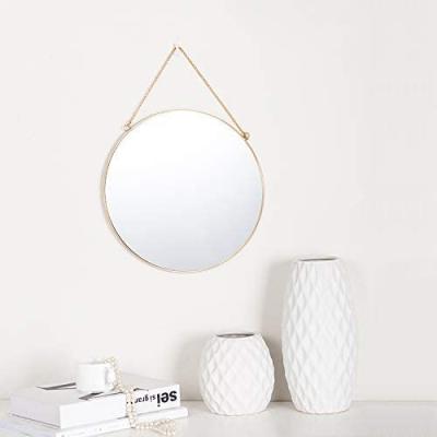 China Hot Sale Minimalist Circle Mirror Gold Mirror Home Decor Wall Art Bedroom Home Mirror Decoration for sale