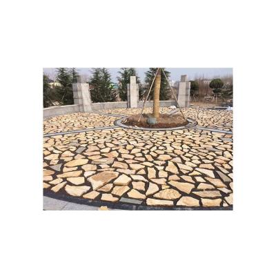 China Good Quality Modern Hot Selling Loose Yellow Granite Tiles Paver Stone Tiles for sale