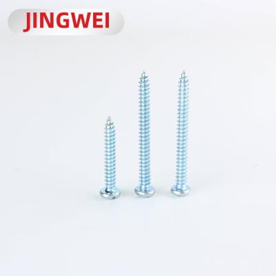 China Universal Carbon Steel Metal Galvanized Head Screw Phillips Round Wafer Truss Self Drilling Screw for sale