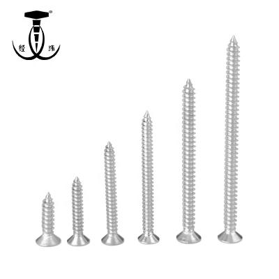 China Universal Stainless Steel Phillips Countersunk Flat Head Self Tapping Wood Screw for sale