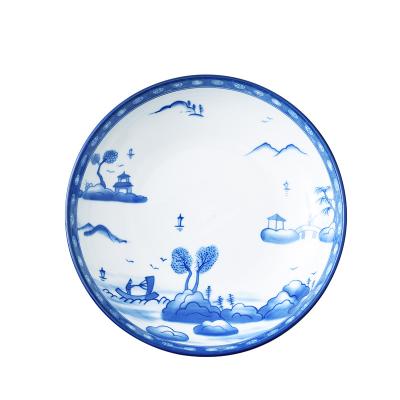 China Monochromesk Sustainable Style Chinese Table Set (S4) Ceramic Dish And Bowl Set For Home And Restaurant for sale