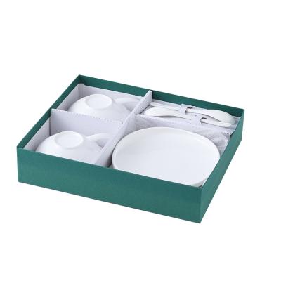 China Sustainable High - Temperature - Fired White Individual Porcelain Coffee Cup & Saucer & Spoon Set For Home for sale