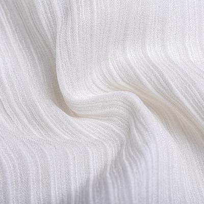 China Breathable amazon new product customized weaving 13.5mm in width 110cm silk cotton double crepe natural fabric for high fashion for sale