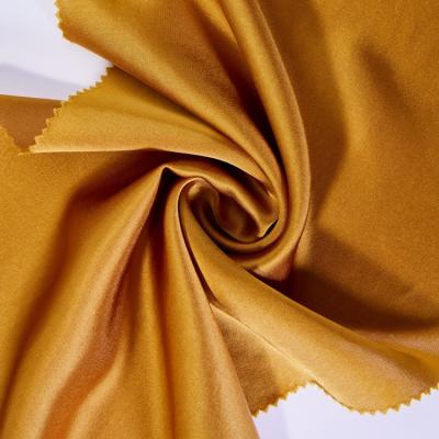 China Breathable Anti bacterial Deodorizing soft smooth Customized Design 202gsm Acetate Polyester Satin Fabric For luxury dress and shirt for sale