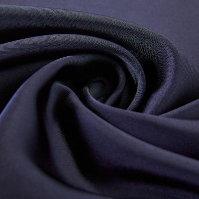 China Anti-Static Customized Low Moq 100%Poly fabric Wholesale smooth 178GSM Imitation Acetate Stretch Satin Fabric For Women Dresses for sale