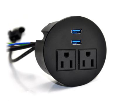 China JS-Z200 Commercial Universal Dual USB Electric Power Socket Outlet for sale