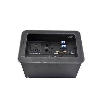 China Commercial Universal Power Socket VGA Usb And Audio Modular Cabinet For Conference for sale