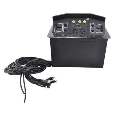 China CE JS-7 Commercial Conference Table Top Pop Up Multimedia Connection Socket Box for sale