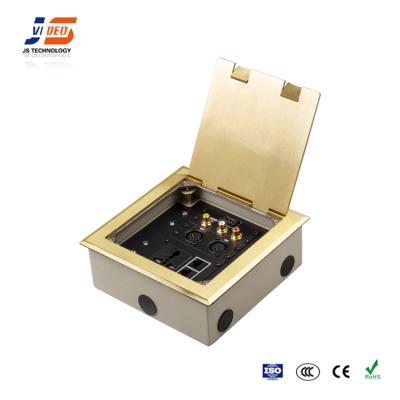 China JS-DC180 Stainless Steel Floor Socket Commercial Multimedia Electrical Outlet for sale