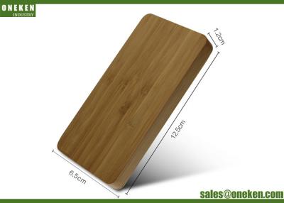 China Solid Bamboo Power Bank OEM / ODM , 4000mAh Portable External Battery Charger for sale