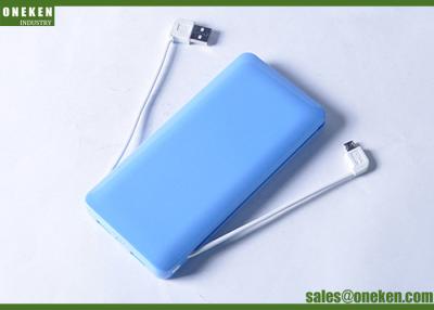 China La batería dual del polímero de litio del banco 4000mAh del poder del teléfono móvil del cable del USB hizo salir 5V/1A en venta