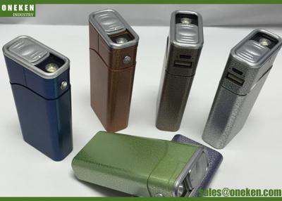 China Lighting Cigarette Case Mobile Power Bank Charger 4400mAh With ABS Material for sale