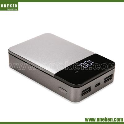 China LCD Display Mobile Power Bank 6000mAh Dual USB LED Electric Quantity 10000mAh for sale