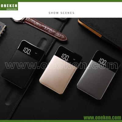 중국 10000mAh 힘 은행 발광 다이오드 표시, 휴대전화를 위한 금속 상자 힘 은행 판매용