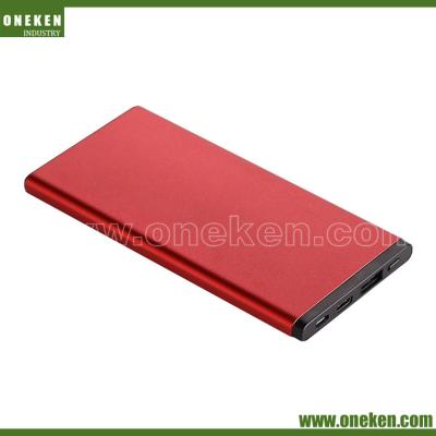 China Ultra Slanke Draagbare de Bank2000mah Mobiele Externe Batterij van de Metaalmacht Te koop