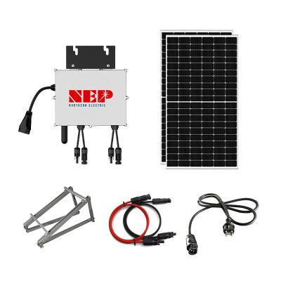 China Balcony Plug and play 800W Micro Inverter glass Photovoltaikanlage Balkonkraftwerk Solarpanel Balcony Power Plant for sale