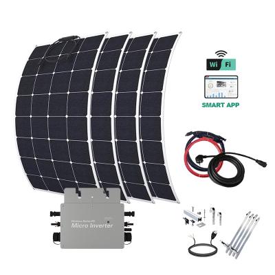 China Balcony Plug and play 800W WVC Micro Inverter Flexible Photovoltaikanlage Balkonkraftwerk Solarpanel Balcony Power Plant for sale