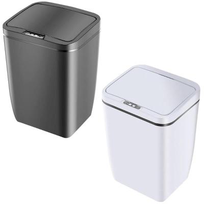 China Viable Smart Auto Sensor Waste Bin 12L Plastic Electric Waste Bins PP Home Eco-friendly Trash Bin for sale