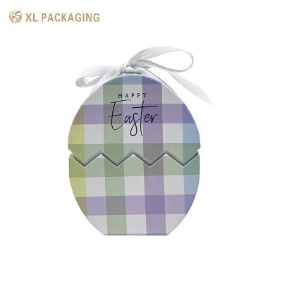 China Custom Easter Candy Gift Box Egg Shape Printed Corrugated Kraft Paper For Chocolate for sale