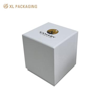 China ECO Friendly Gift Packaging Box White Cardboard Paper Scented Candle Gift Box for sale