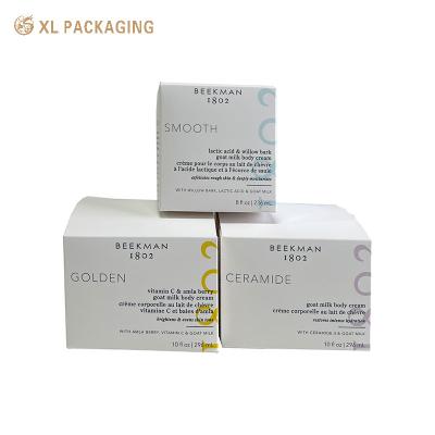 Chine Bouteille cosmétique imprimée sur mesure Carton pliable Boîte de papier de maquillage Boîte de papier blanc Carton Boîte de papier blanche papier d'emballage pour les soins de la peau à vendre