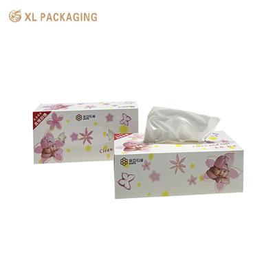 China Customized Facial Paper Tissue With Printed Logo 190x190mm Large Facial Tissues for sale