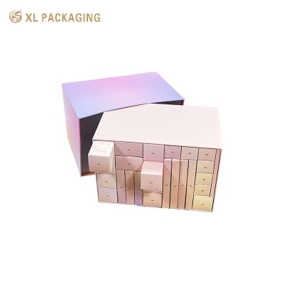 China 24 Drawers Custom Advent Calendar Box Gift Stationery Card Paper Advent Calendar Box for sale