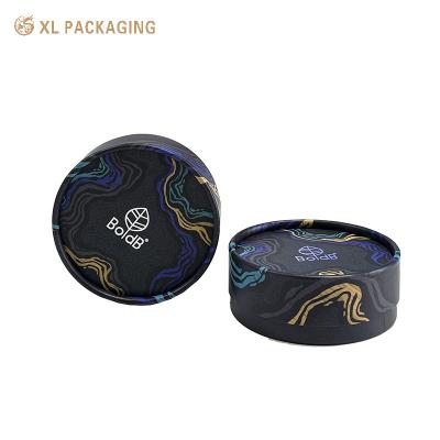 China Mini Ring Box With Insert Round Paper Boxes For Jewellery Packaging Cylinder Tube Box Circular Wedding Ring Gift Box for sale