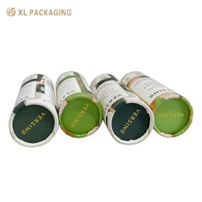 China Custom Design Round Paper Tube Packaging Box for Essential Oils and Skincare Products 157gms Art Paper 1.5mm Hard Paperboard for sale