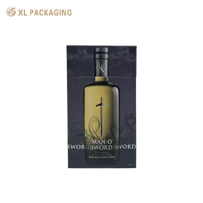 China OEM Luxury Triangle Shape Cardboard Wine Bottle Box Rigid Paper Gift Packaging Box for sale