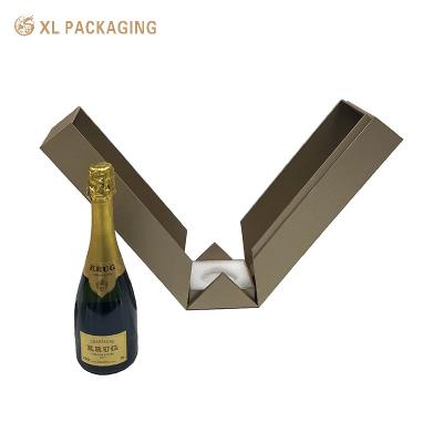 China Paper Alcohol Whisky Wine Packaging Box Cardboard Magnetic Double Door Gift Box for sale