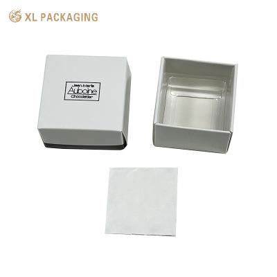 China Cardboard Paper Luxury White Chocolate Gift Box Empty Chocolate Box Packaging for sale