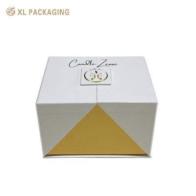 China Customized Luxury Double Door Magnet Box Fashion Perfume Skin Care Cosmetic Cardboard Packaging Box For Gift Sets for sale