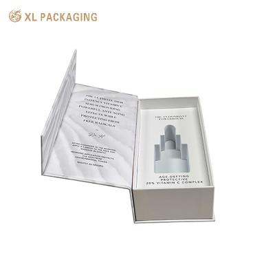 China Book Shaped Cosmetic Gift Boxes Offset Printing Skin Care Body Cream Packaging Box for sale