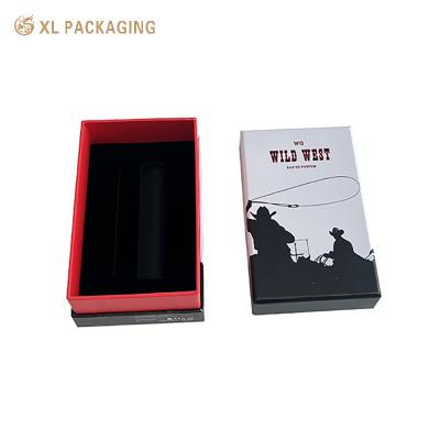 Chine Couvercle et base Boîte à toucher douce Boîte cadeau en carton Matte Boîtes d'emballage de luxe pour les parfums à vendre