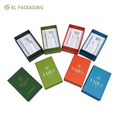 China Customize Luxury Perfume Box Inside Skin Care Cosmetic Lid And Base Perfume Box For Gift for sale