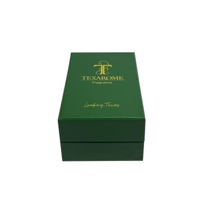 China Hot Stamping Perfume Cosmetic Packaging Paper Box With Custom Logo Lid Base Shape for sale