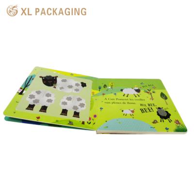 China Animal Color Paper Books Children Cartoon Cardboard Paper Book for sale