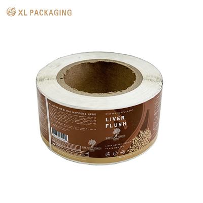 China Custom Paper Sticker Label Roll Decoration Wedding Round Floral Stickers For Package for sale