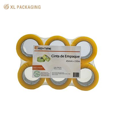 China Custom Opp Bopp Strong Self Adhesive Tape For Clear Box Carton Packaging Sealing Packing for sale