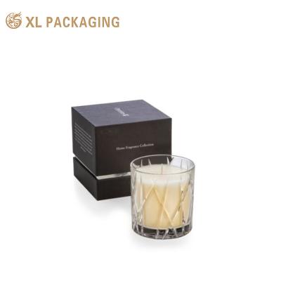 China Luxury Recyclable Rigid Paperboard Packaging Gift Box For Perfume Cosmetic Lipstick Candle Packing for sale