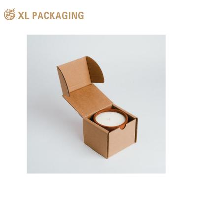 China Customized Color Printing Kraft Paper Rigid Paper Board Gift Packaging Box For Candle for sale