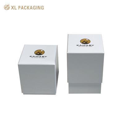 China White Luxury Perfume Bottle Box Packaging Paper Cardboard Cosmetic Gift Box Packaging for sale